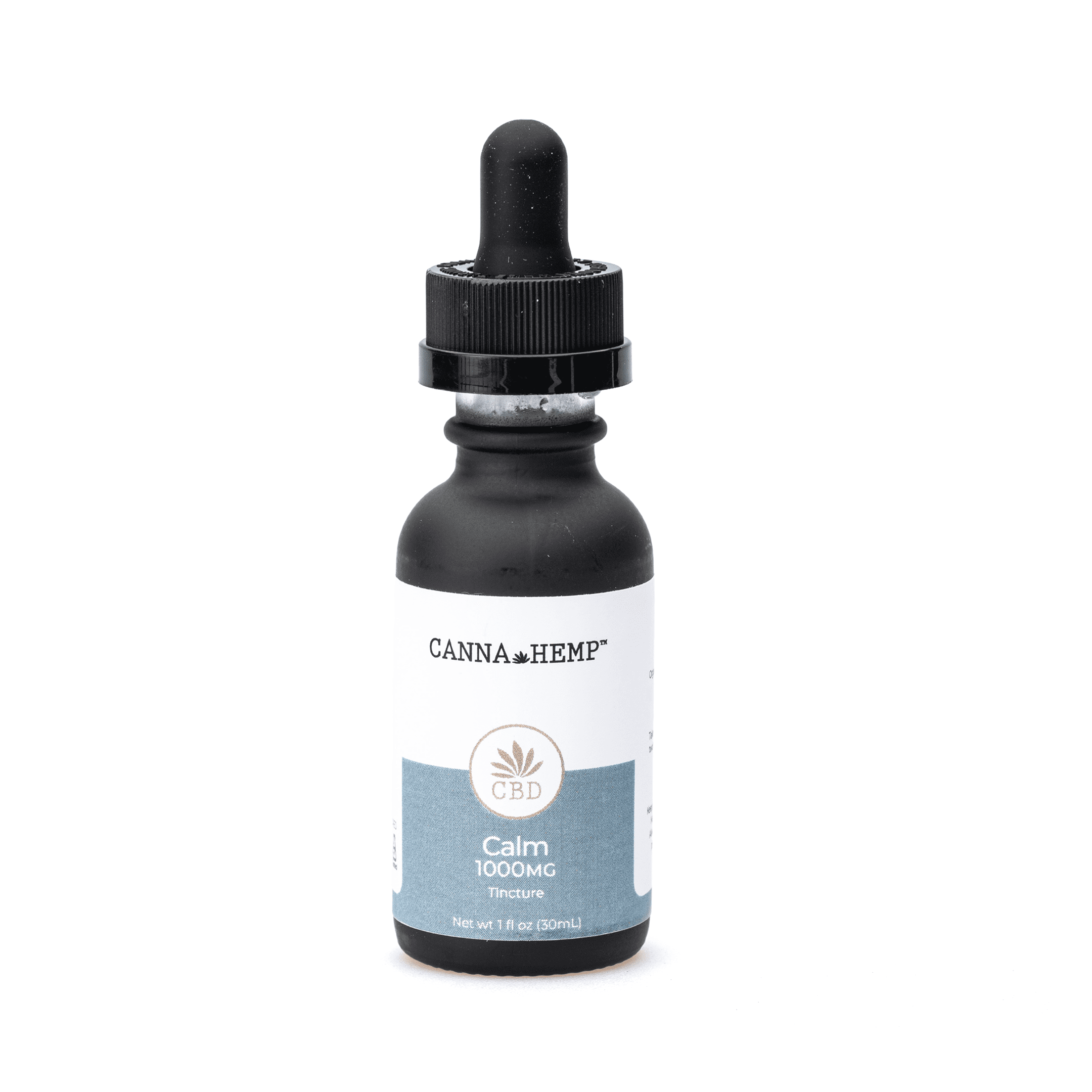 Canna Hemp Calm Tincture (1000 mg CBD) - Bottle Front