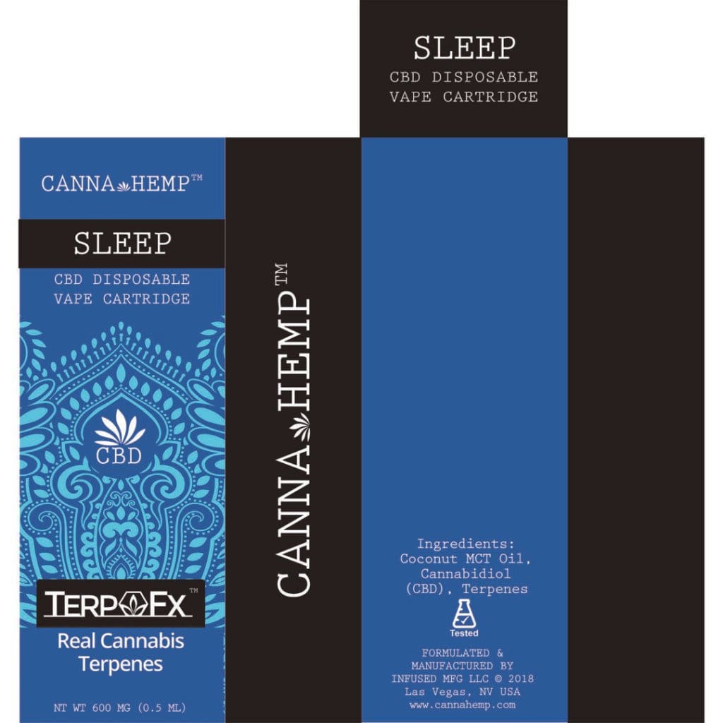 Canna Hemp Sleep Vape box