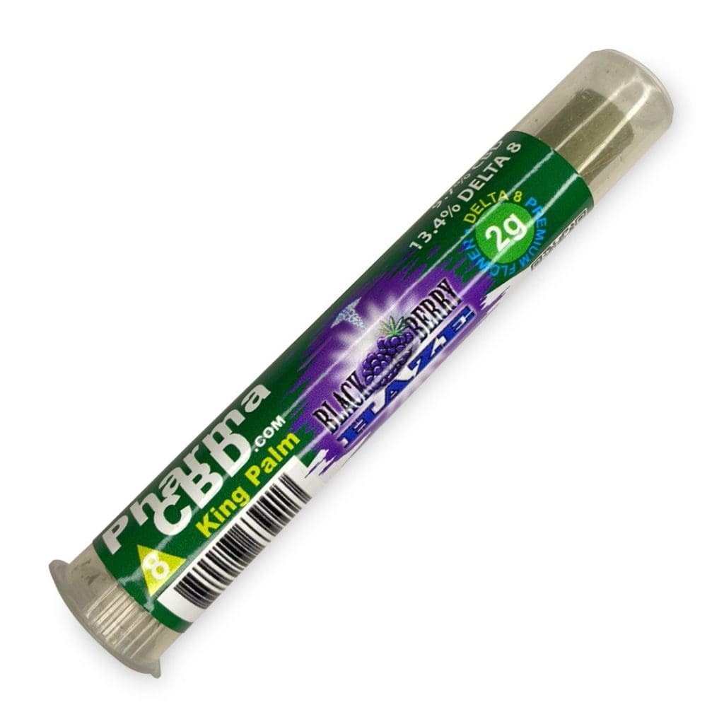 PharmaCBD Delta 8 THC Infused Flower Blunt - Blackberry Haze - Tube