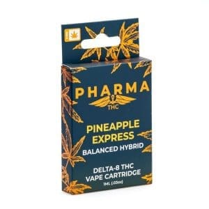 PharmaTHC Delta 8 THC Vape Cartridge - Pineapple Express - Box Front