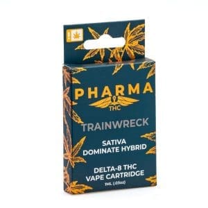 PharmaTHC Delta 8 THC Vape Cartridge - Trainwreck - Box Front