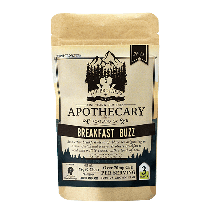 The Brothers Apothecary Breakfast Buzz Hemp CBD Tea - Front