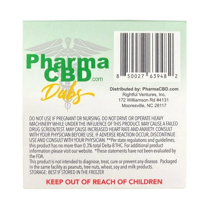 PharmaCBD Delta 8 Dabs - Mango Kush (1 gram Delta 8 THC) - Image 4