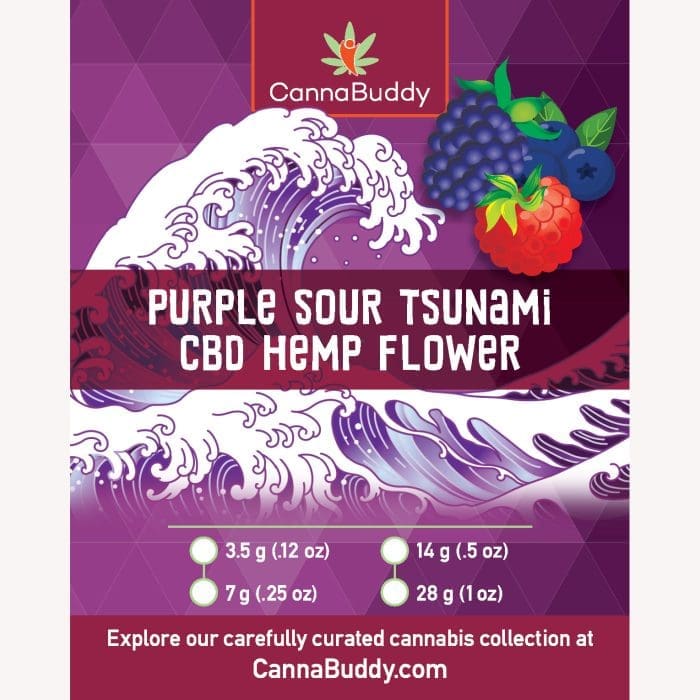 CBD Flower - Purple Sour Tsunami - Label