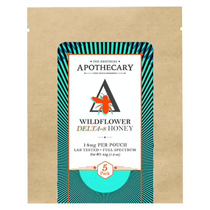 The Brothers Apothecary Wildflower Delta-8 Honey - 5 Pack (100 mg Total Delta-8-THC)