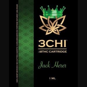 3Chi Jack Herer Delta-8-THC Vape Cartridge with Cannabis Derived Terpenes