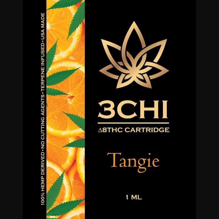 3Chi Tangie Delta-8-THC Vape Cartridge with Botanical Derived Terpenes