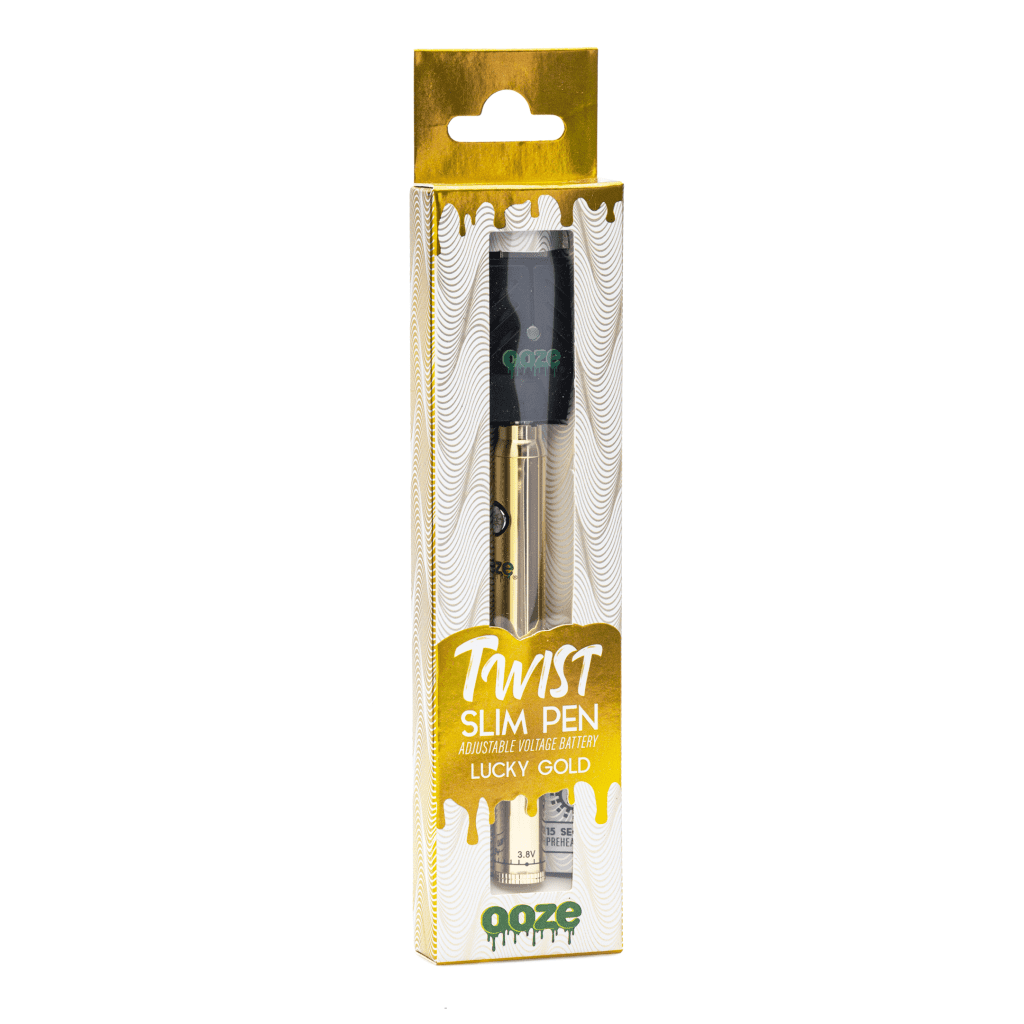 Ooze Slim Twist Pen Vape Battery - Lucky Gold - Image 3