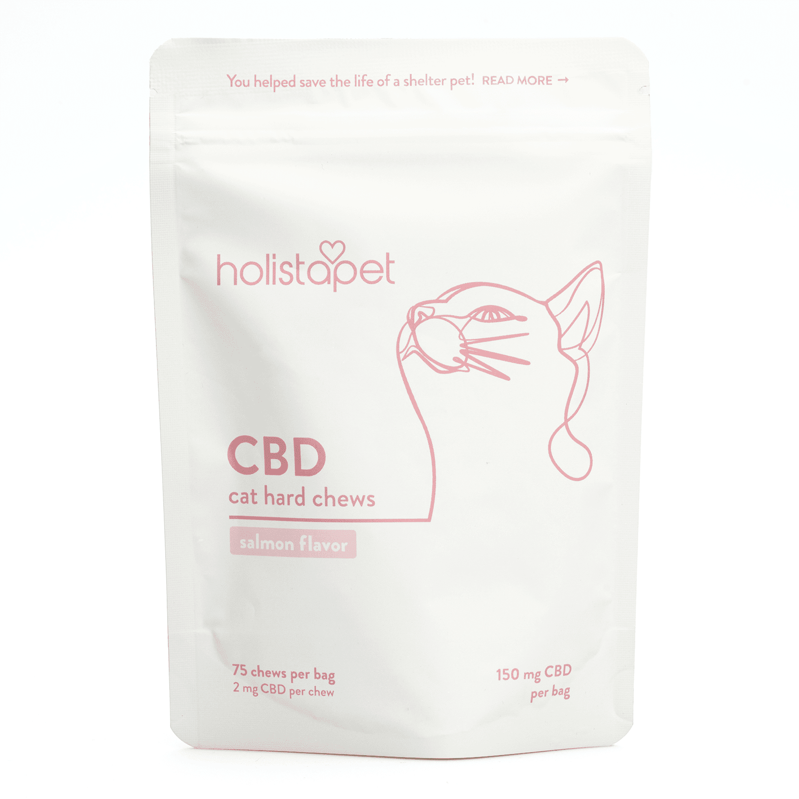 HolistaPet CBD Cat Treats (150 mg Total CBD) - Bag Front