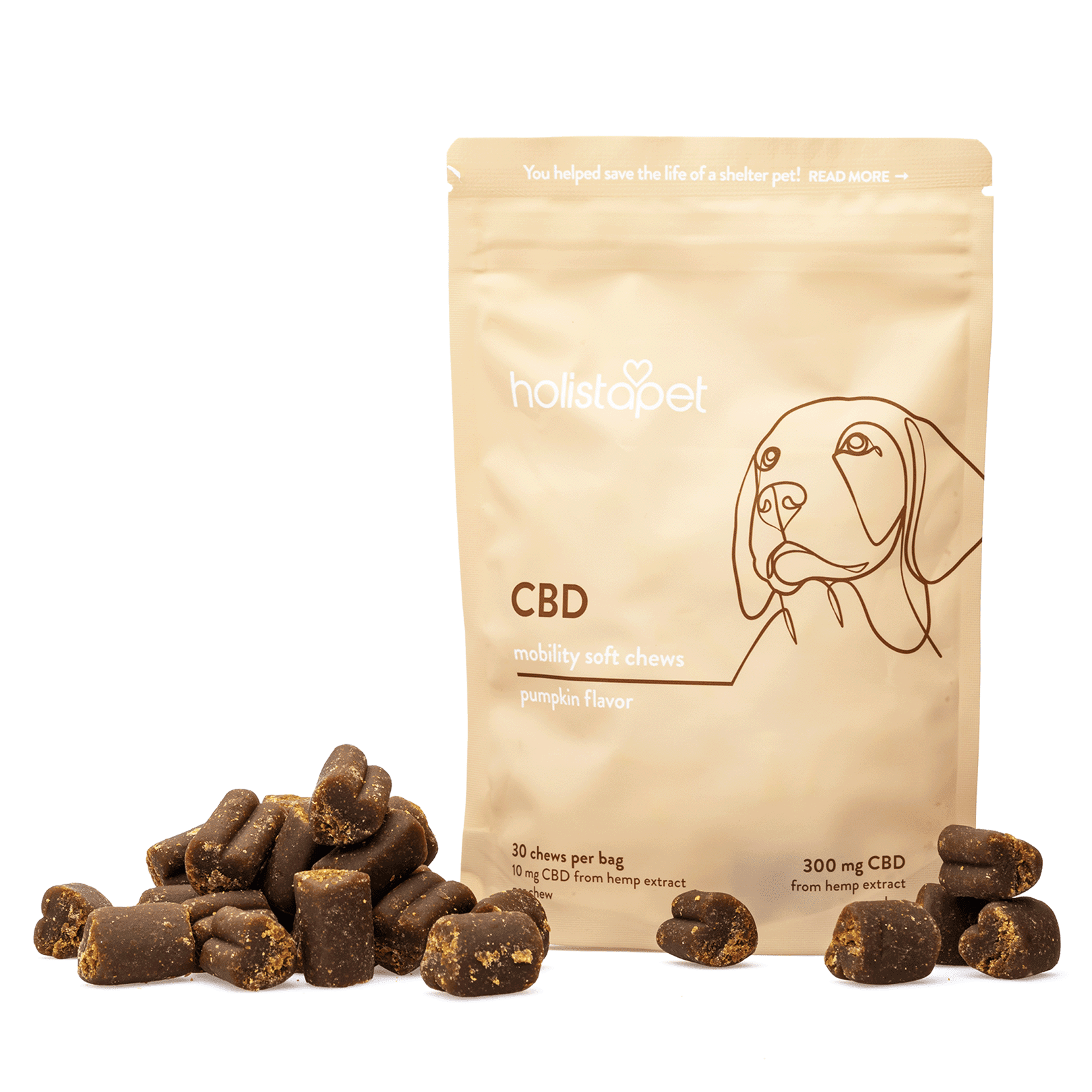 HolistaPet CBD Dog Treats + Joint and Mobility Care (300 mg Total CBD) - Combo