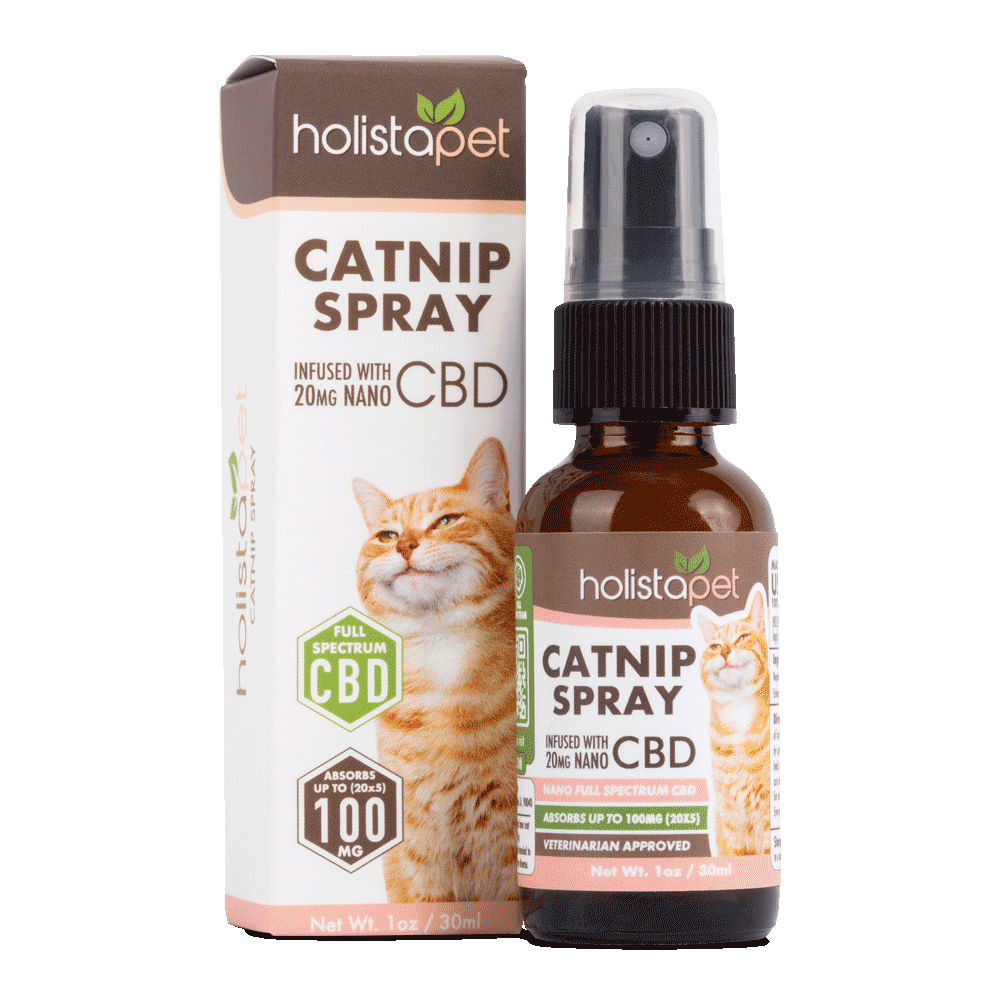 HolistaPet CBD CatNip Spray (20mg Total Nano CBD)