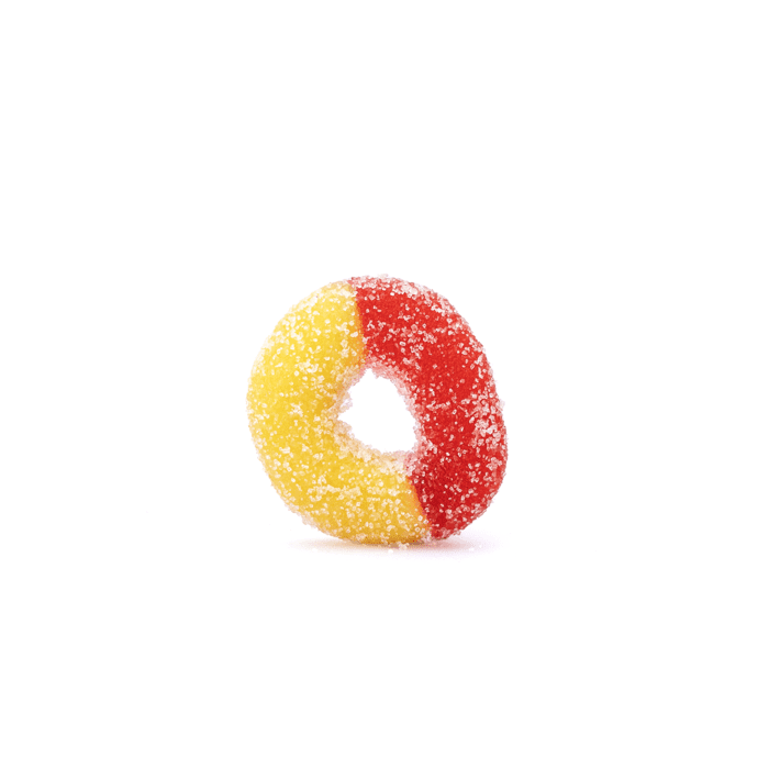 CannaBuddy Delta-8 Delta-9 Peach Rings (600 mg Total Delta-8-THC + 600 mg Total Delta-9-THC) - Single