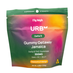 Urb Delta 9 THC Gummies - Passionfruit Mango (350 mg Total Delta 9 THC) - bag front