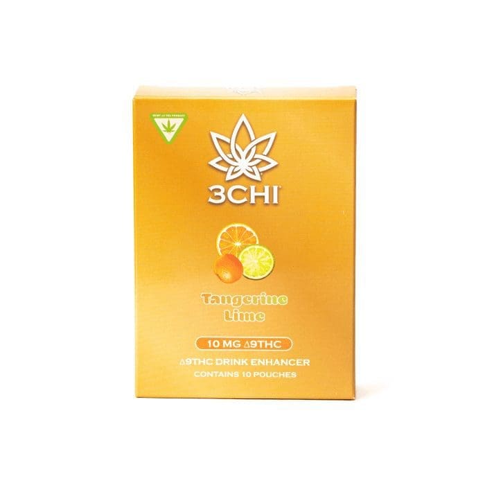3Chi Delta-9-THC Flavored Drink Enhancer – Tangerine Lime - Box Front