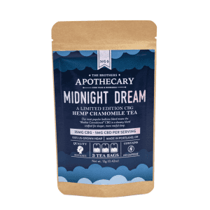 The Brothers Apothecary Midnight Dream CBG Tea - Bag Front