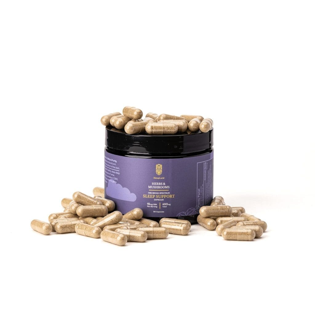 HempLucid - CBN Broad Spectrum - Herbs and Mushrooms - Sleep Support - Combo