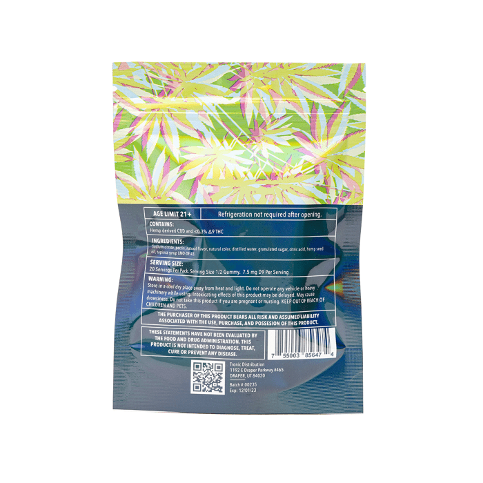 Kush Kube - Delta 9 _ CBD Gummies - Apple Berry - Bag Back