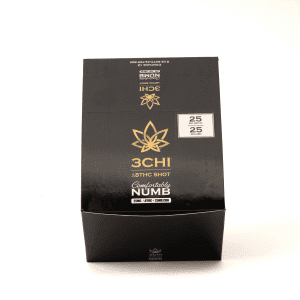 3Chi Delta-8-THC Shot - Comfortably Numb (25 mg Delta-8-THC + 25 mg CBN) - Box Front
