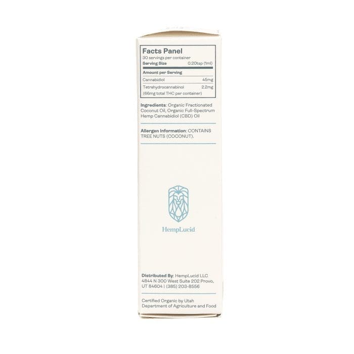 Hemplucid Full-Spectrum CBD Tincture in MCT Oil - Natural (1350 mg Total CBD) - Image 4