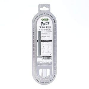 Ooze Slim Twist Pen 2.0 Vape Battery – Cosmic Chrome - Box Back