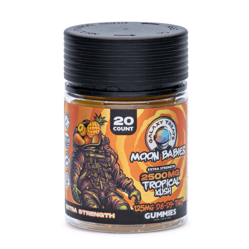 Galaxy Treats Delta 8 Delta 9 THCP Gummies - Tropical Kush - Bottle Front