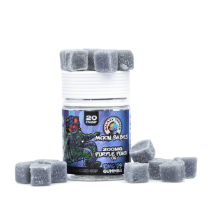 Galaxy Treats Moon Babies Delta 9 THC Gummies - Purple Punch (200 mg Total Delta 9 THC + 200 mg Tota - combo