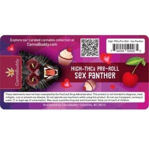 THCa Flower Pre-Roll Sex Panther - Label