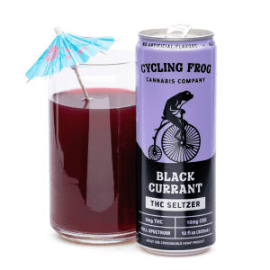 Cycling Frog THC + CBD Seltzer 6 Pack – Black Currant (30 mg Delta 9 THC + 60 mg CBD Total) - combo