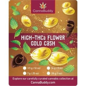 THCa Flower Gold Cash - Label
