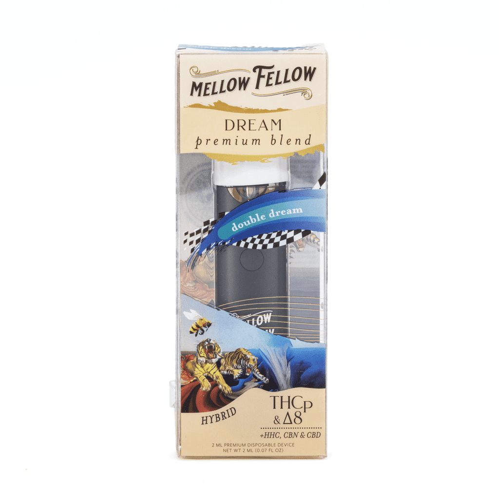 Mellow Fellow 2 gram Dream Blend Disposable Vape - Double Dream - Box Front