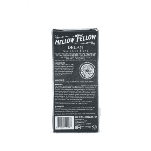 Mellow Fellow 2 gram Dream Blend Live Resin Vape Cartridge - Double Dream - Box Back