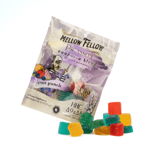 Mellow Fellow Picasso's Euphoria Blend M-Fusion Gummies - Fruit Punch (1000 mg Total Cannabinoids) - Combo