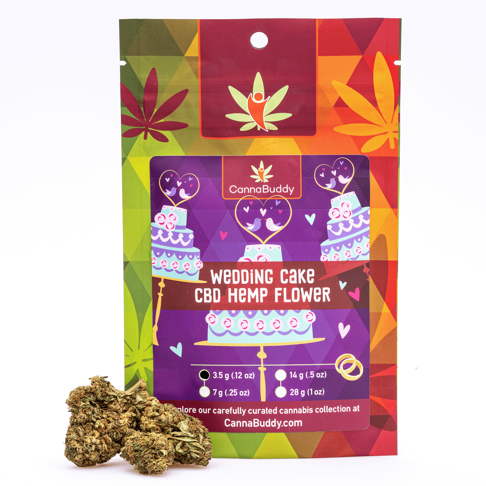 CBD Flower - Wedding Cake - 3.5g