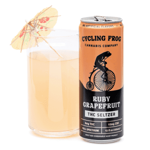 Cycling Frog THC + CBD Seltzer 6 Pack – Ruby Grapefruit (30 mg Delta 9 THC + 60 mg CBD Total) - combo