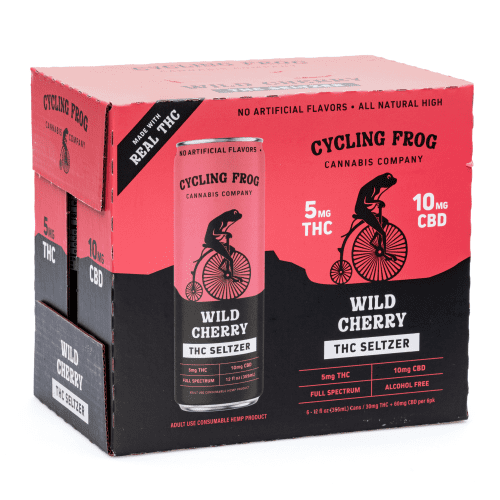 ドリンク Cycling Frog THC & CBD Seltzer Wild Cherry | Cannabuddy