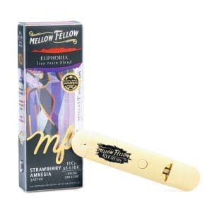 Mellow Fellow Picasso's Euphoria Blend Live Resin Disposable Vape - Strawberry Amnesia - combo