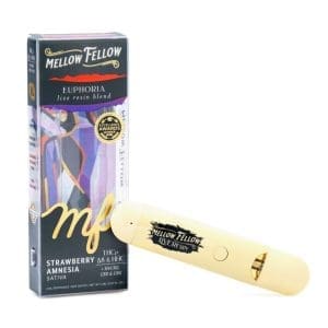 Mellow Fellow Picasso's Euphoria Blend Live Resin Disposable Vape - Strawberry Amnesia - combo