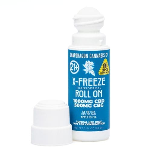 Snapdragon Pain Relief X-Freeze Roll On (1500 mg CBD) - combo
