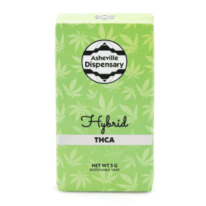 Asheville Dispensary 3 gram THCa Disposable Vape - Gas - Box Front