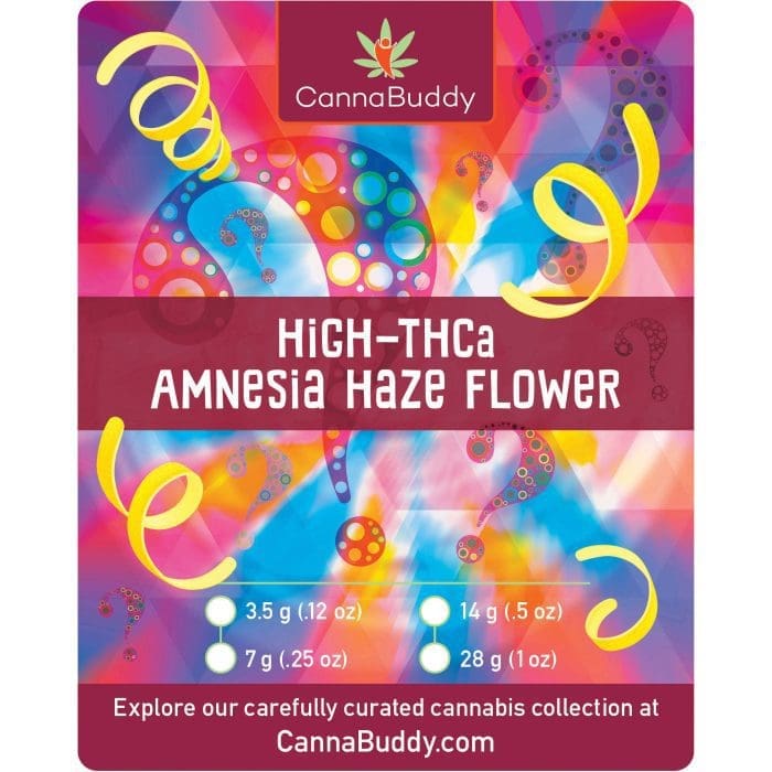 THCa Flower Amnesia Haze -Label