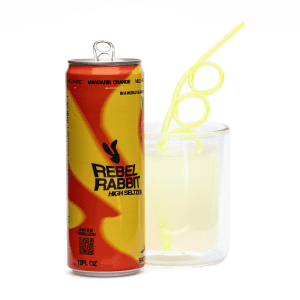 Rebel Rabbit Mild Hare Delta 9 Seltzer 4 Pack - Mandarin Orange (20 mg Total Delta 9 THC) - Combo