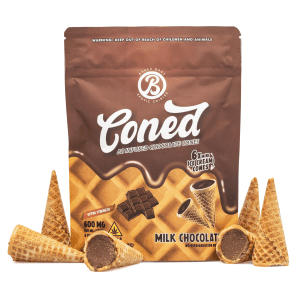 Baked Bags Delta 8 THC Coned - Milk Chocolate (600 mg Total Delta 8 THC) - Combo