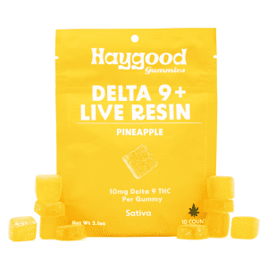 Haygood Delta 9 Live Resin Gummies - Pineapple (100 mg Total Delta 9 THC) - combo