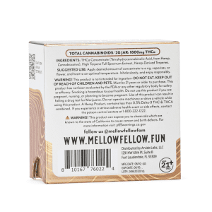 Mellow Fellow THCa Budder - Garlic Cookies (2 Gram) - Box Back