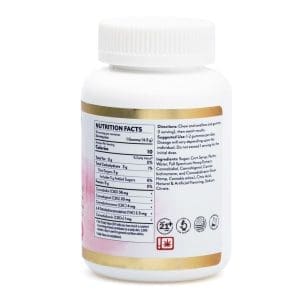 Mellow Fellow Wellness Gummies - Happy Blend - Tropic Medley (2000 mg Total Cannabinoids) - jar back