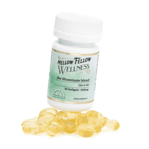Mellow Fellow Wellness Softgel Capsules - Focus Blend (600 mg Total Cannabinoids) - Combo