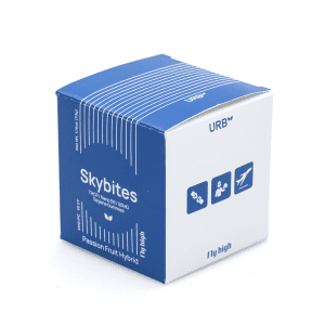 Urb THCP / Delta 9 Mile High Skybites - Passion Fruit (25 mg THCP + 25 mg Delta 9 THC Total) - Box Front