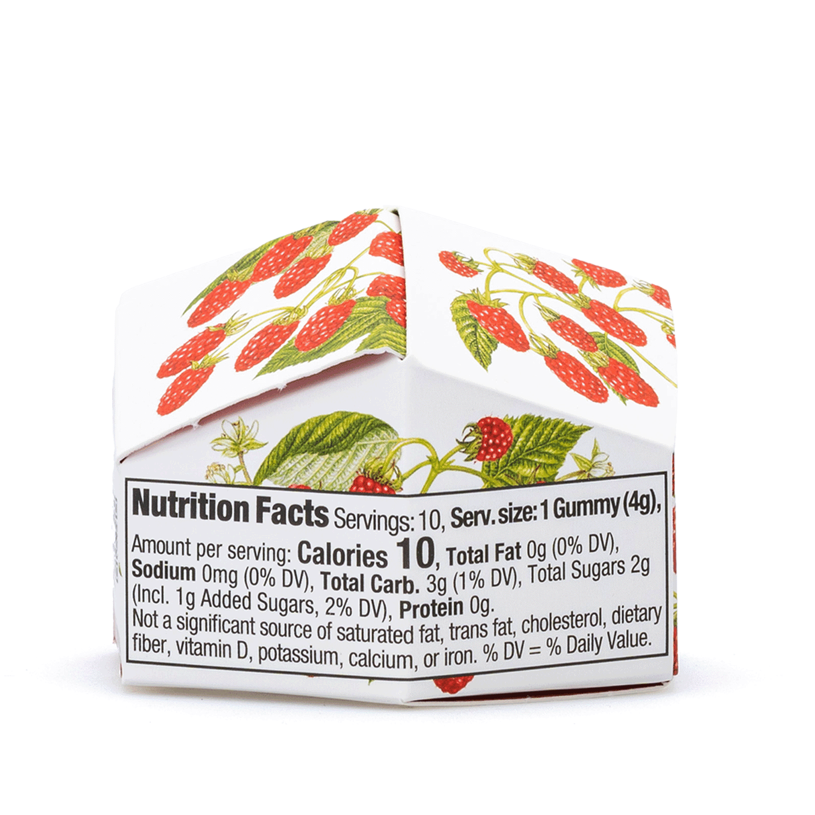 Wyld Delta 9 THC Active Sativa Gummies - Raspberry - 10 Count (100 mg Delta 9 THC Total) - Box Back