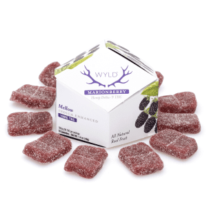 Wyld Delta 9 THC Mellow Indica Gummies - Marionberry - 10 Count (100 mg Delta 9 THC Total) - Combo