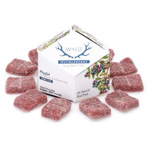 Wyld Delta 9 THC Playful Hybrid Gummies - Huckleberry - 10 Count (100 mg Delta 9 THC Total) - Combo